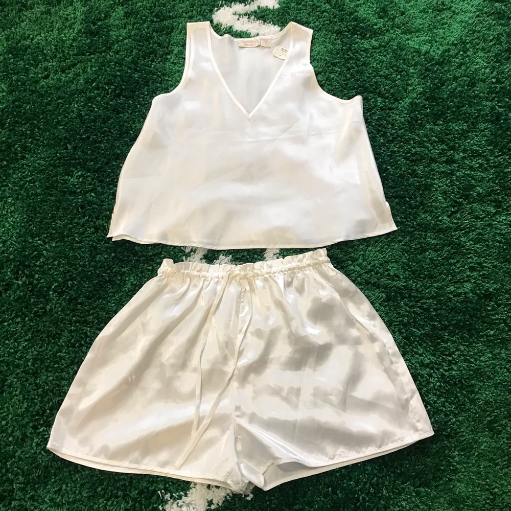 NWT VTG Victoria’s Secret PJ Set from 1996 - White